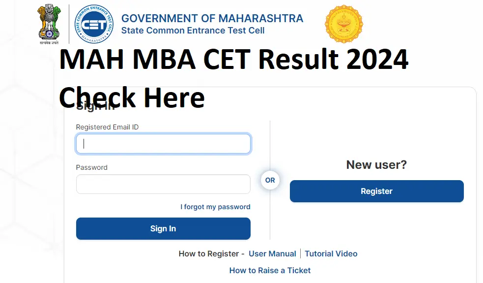 MAH MBA CET Result 2024 