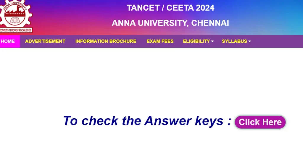 TANCET Answer key 2024 Download PDF Cut off marks List Selection Process 