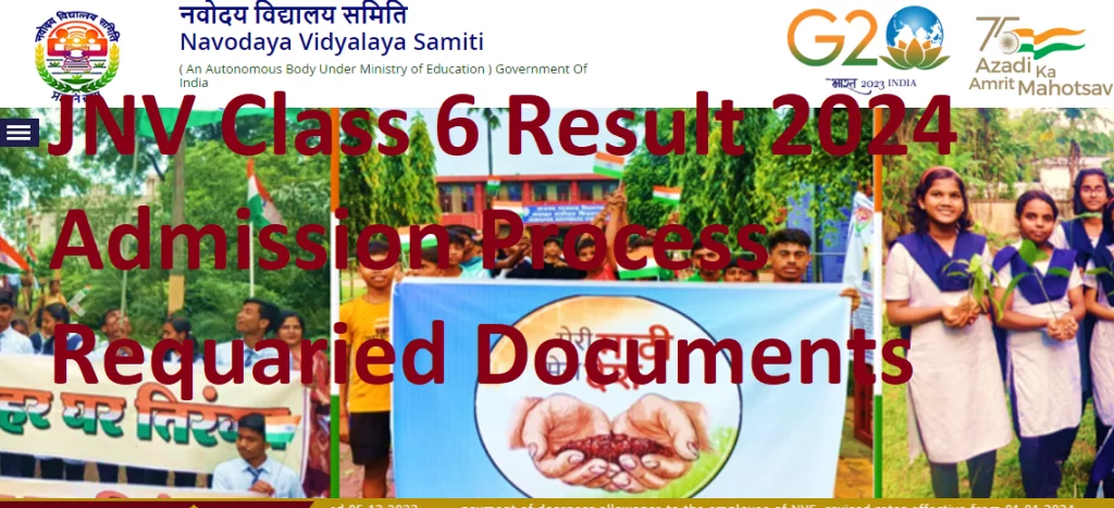 Jawahar Navodaya Result Class 6 Download Recruitment news