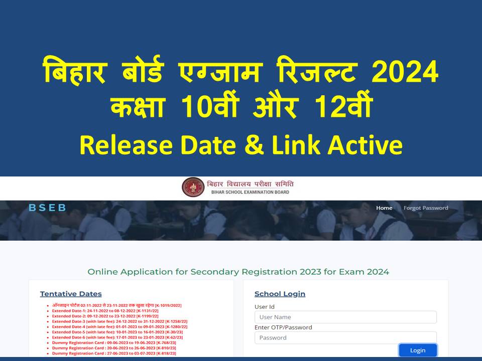 Bihar Board 10th 12th Result 2024 Recruitment