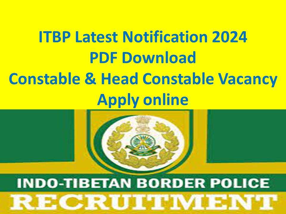 ITBP Recruitment 2024