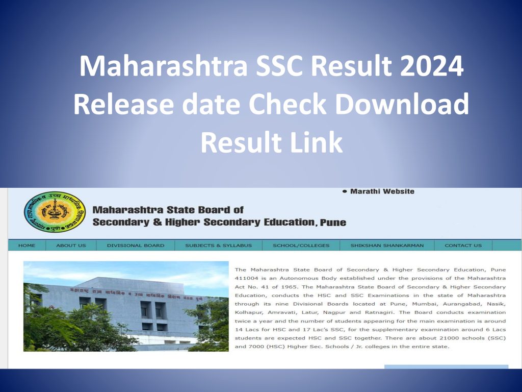 Maharashtra SSC Result Date Recruitment 2024