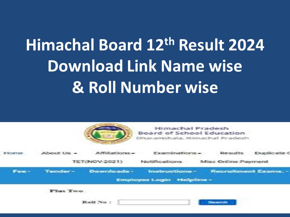 hpbose.org 12th Result 2024