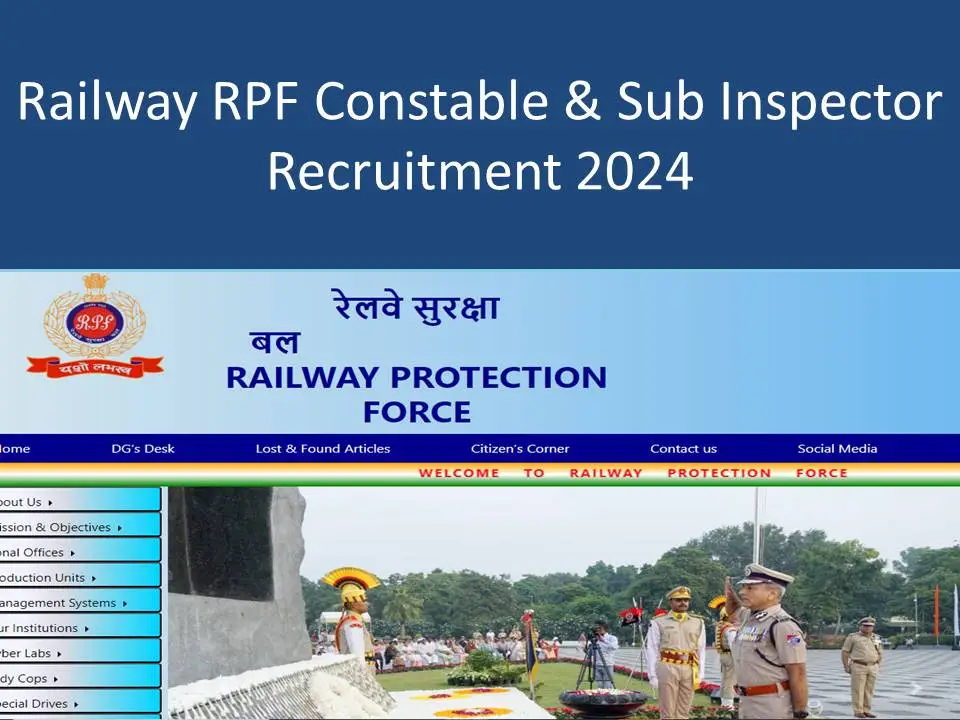 Railway RPF Constable & Sub Inspector Recruitment 2024 