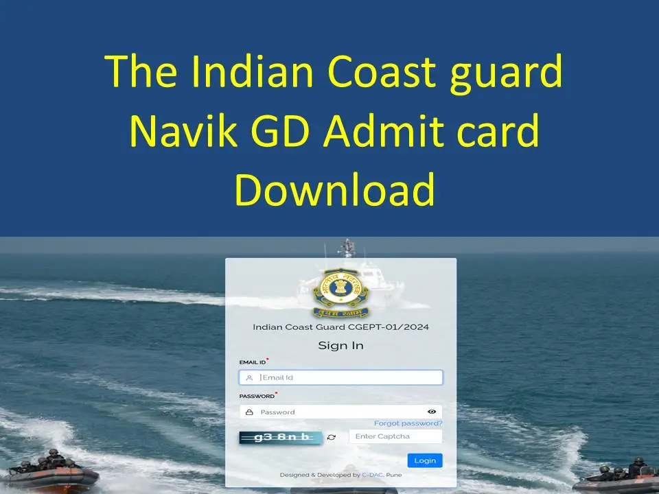 Indian Coast Guard Admit Card 2024: