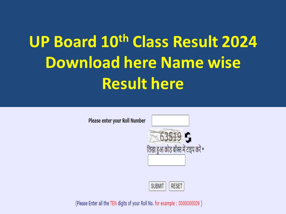 UPMSP 10th result 2024