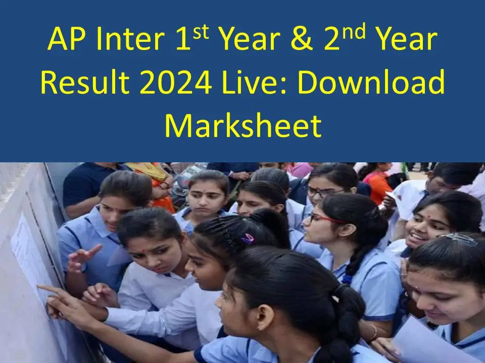 AP Inter Result 2024 (OUT) Manabadi 1st Year 2nd Year Result Download 