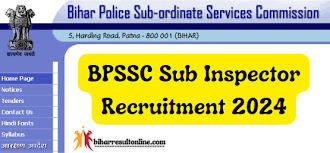 BPSSC SI Recruitment 2024 Bihar Police Sub Inspector Notification Check Notification And Exam Date 