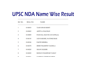 NDA Result 2024 How to Download NDA  Result PDF And Check Physical Date