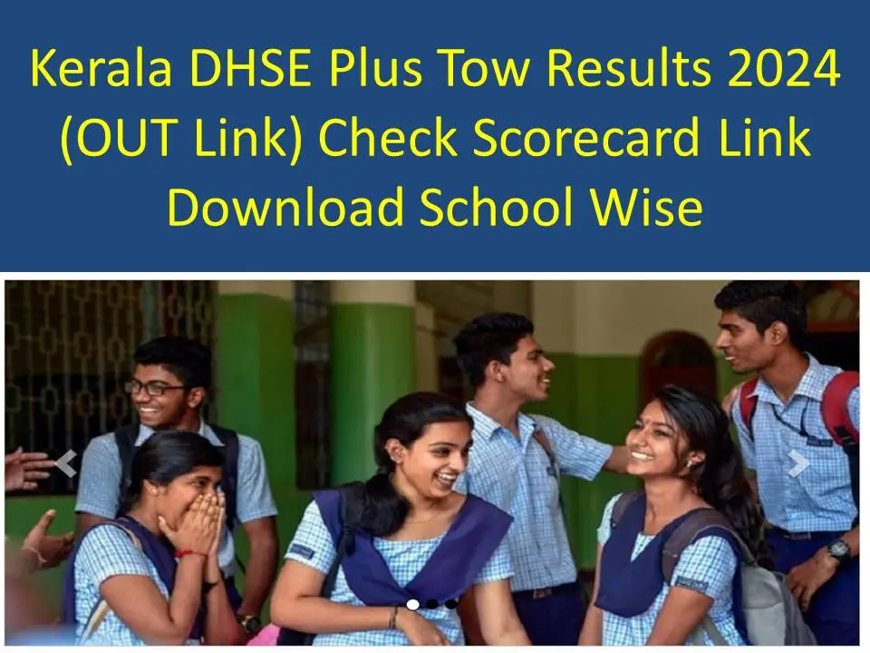 DHSE Kerala Plus Two Results 2024